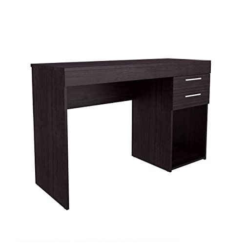 Techni Mobili Computer Home Office or Bedroom Storage & Drawers Ideal for Small Spaces Writing Desk, 47.6" W x 16.1" D x 30.3, Espresso