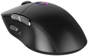 Mountain Makalu Max Mouse - with Modular Side Grips, RGB Illumination, Gravity Control System, PixArt 3370 Sensor and Hybrid connectivity, Black