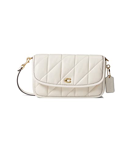 quilted leather crossbody bag - COACH Quilted Pillow Leather Hayden Crossbody Chalk One Size