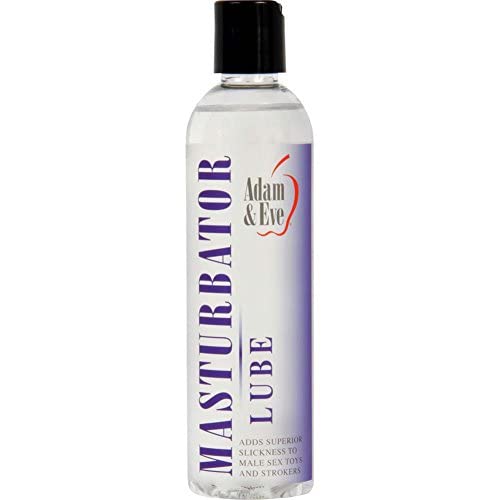 Adam & Eve Masturbator Lube - Water Based Lubricant Personal Lubrication Gel - Sexual Lubricant for Men, Women, and Couples - Lube for Sex and Masturbation - Latex Safe, Non-Staining Sex Lube - 8oz