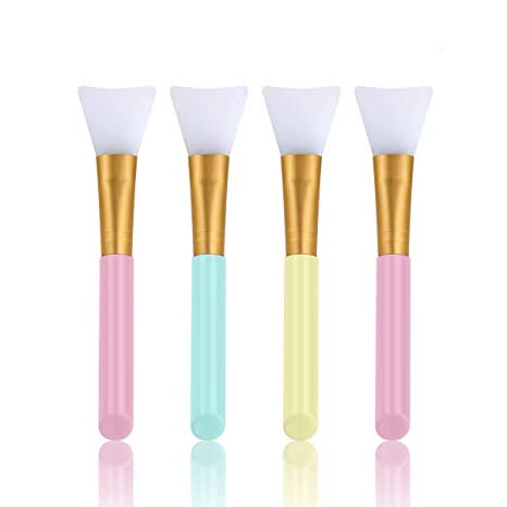 Scent House Silicone Flexible Facial Brushes for Applicator (Set of 4 Pieces)