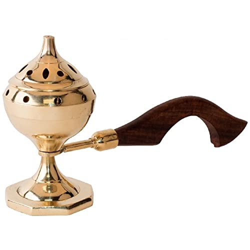 Exclusive Global Lovely Brass Incense Loban Camphor Burner Dhuni -Handmade -Collectible Gift 250g