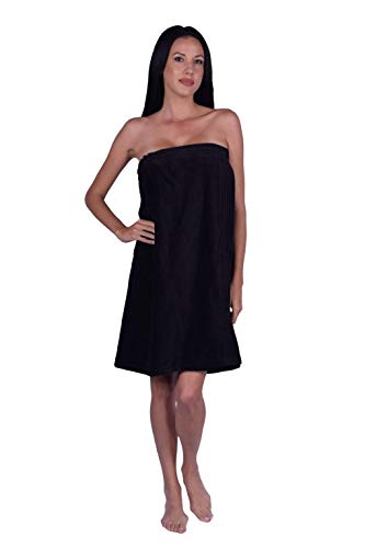 La Calla Women’s Bath Wrap -%100 Terry Cotton - Turkish Spa Shower Women Wraps with Adjustable Closure