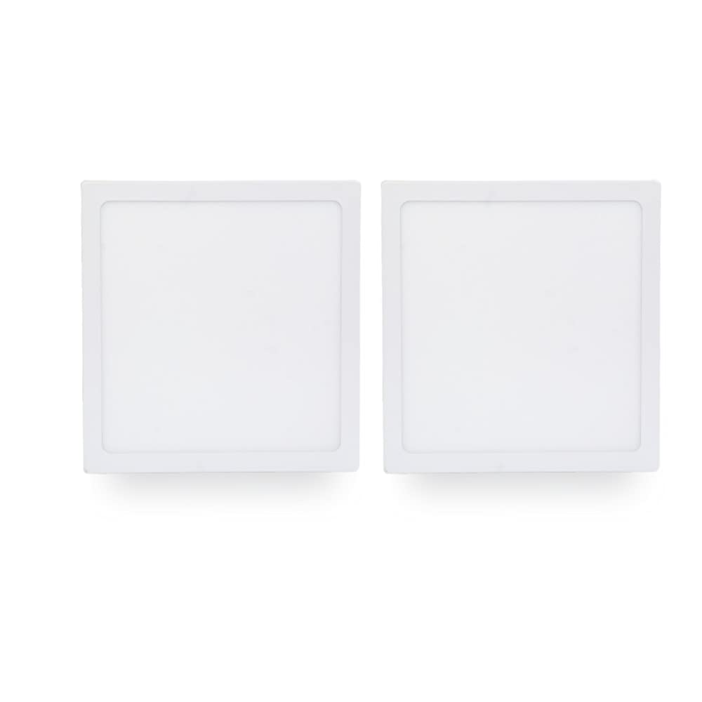 DMAK Multi Traders22W LED Panel Lights No False Required; Surface Panel Square Shape |Home Use| Domestic Use| Office Use (Pack of 2)