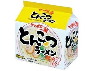 Japanese Ichiban Tonkotsu Instant Ramen Meals, 5 bags of 3.7 oz Packages