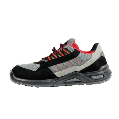 Allen Cooper Safety Shoe Sporty Design - S.T,Microfibre Durable Upper - PU-D.D,Sole, LA - Size : 7"-ACM-1699 BLACK