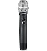 Phenyx Pro Professional Wireless Microphone, UHF Dynamic Microphone, Metal Cordless Microphone, H...