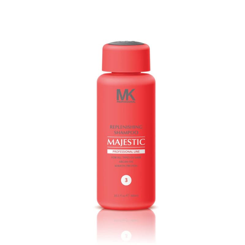 MAJESTIC MK PROFESSIONAL KERATIN Majestic Replenishing Shampoo - For All Types of Hair - 300ml