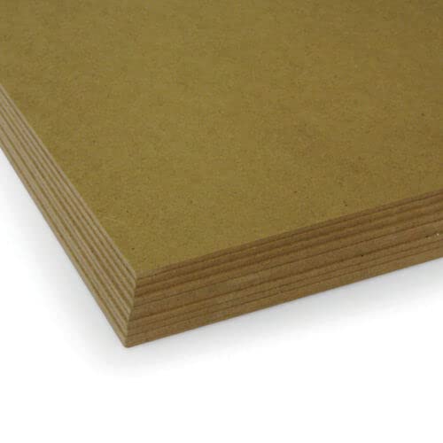 Modec 5 Pieces of 2mm 9x7 MDF Backing Board, 9"x7", Brown