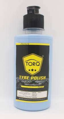 TORQ Premium Tyre Polish 250 ML | Lustrous Dark, Long Lasting, Super Black Shine | Non-Greasy | Matte Finish | 250 ML