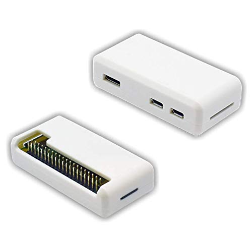 SB Raspberry Pi Zero Case - **Access to All Ports ** Mounted in 30 Seconds Open and Closed (White)