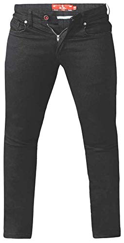 Brooklyn ClothingCLAUDE-KS-D555 Tapered Fit Stretch Jeans in Black