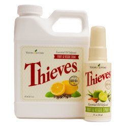 Thieves Fruit & Veggie Wash Combo Pack - Young Living