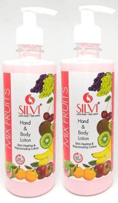 Silvi Men's And Women's Mix Fruit Lotion 500 ML (pack of 2)