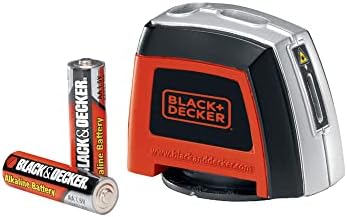 BLACK+DECKER Laser Level, Self-Leveling, 360 Degree Wall Attachment, AA Batteries Included (BDL220S)