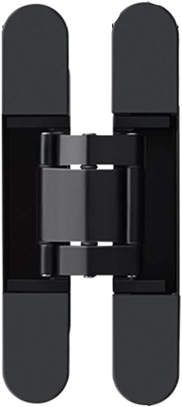 Yeah-hhi Furniture Hardware Soft Close Cabinet Hinge Accessories, Invisible Door Hinge, Three-Dimensional Adjustable Wooden Door Hidden, Folding Door Cross Hinge (Black) (Color : Black 2)