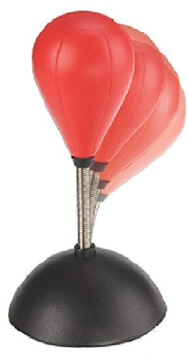 Desktop Punching Bag Stress Reliever - Tiny Punching Bag Ball Great Stress Reliever for Adults Measures 5.5" x 3"