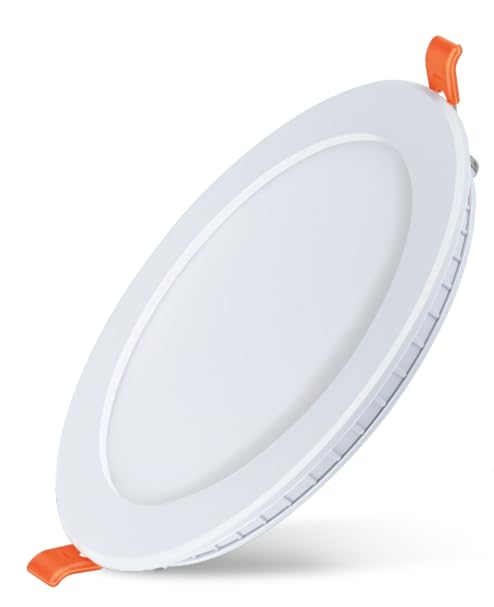 Nippo Splendour CDL-R-6W Round, Cool Day Light LED Slim Panel Light, Polycarbonate LED Downlight