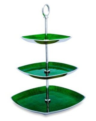 Simplydesignz Bodoni Collection 3-tier Server in Emerald