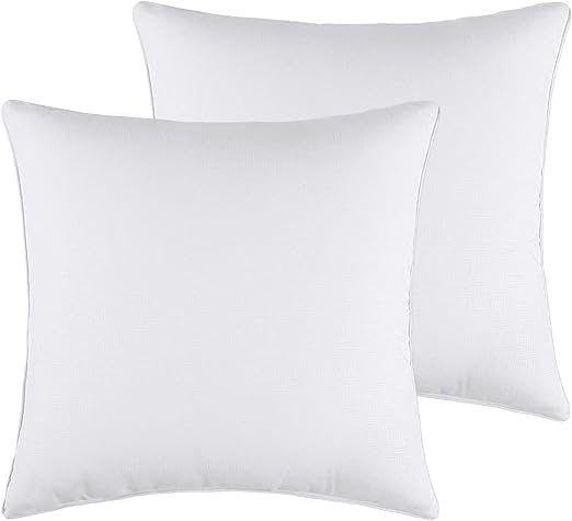 MUSA MUSA Cushion Inserts cushion filler 20x20 inch - Pack of 2 - Soft Sofa Cushion inner and Luxurious Cushion Inner Pads Poly Cotton Cover Cushion Filler (50x50 cm, White)