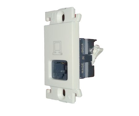 Legrand Plastic Mylinc RJ45 Socket (White)