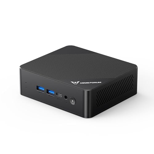 MINISFORUMUN100P Mini PC, Intel 12th Gen Alder Lake- N100,16 GB DDR4 RAM 512 GB PCIe SSD, Mini Desktop PC 4K Triple Display, 4xUSB Ports,2.5G RJ45 LAN,Business PC for Home-Server/Network Firewall