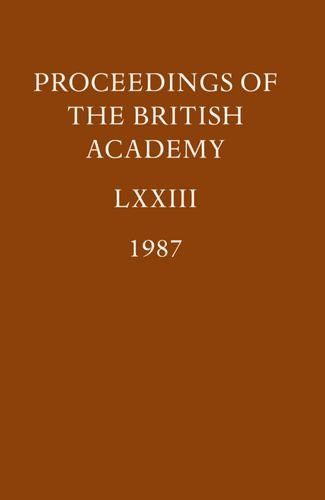 Proceedings: Vol. LXXIII (1987)