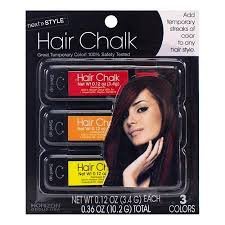 Next Style 3-Pack Hair Chalk, Red, Orange and Yellow