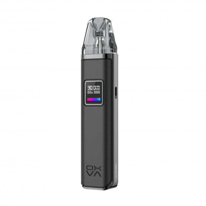 OXVA Xlim Pro Vape Starter Kit - E Cigarette Long Lasting 1000mAh Built-in Battery, 30W, Smooth MTL & RDTL Vaping, Adjustable Airflow, Button Or Inhale Activation, E Cig No Nicotine (Grey Leather)