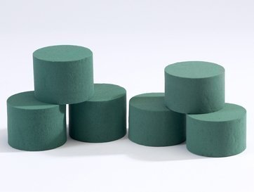 20 x Oasis Ideal Round Cylinder Wet Foam for Florist Floral Craft Flowers Floristry Designs & Displays by Smithers Oasis