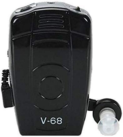 Axon V 68 Hearing Aid Instrument Personal Sound Amplifier For Moderate To Severe Hearing Loss, Black