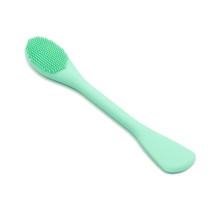 ClubBeauty Silicone Face Cleanser Massager Brush with Facial Stick Spatula Double-sided for Cleansing Exfoliating