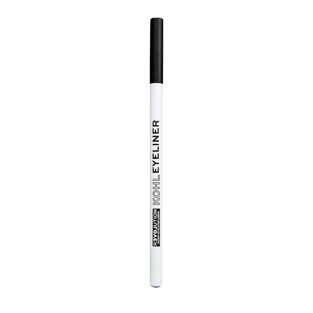 Makeup Revolution Kohl Eyeliner White Matte Finish Matte Finish Eyeliner and Pencil for Eye-Makeup with an Intense and Hyper-pigmented Effect, Soft, Creamy and Easy-to-use Formula-1g