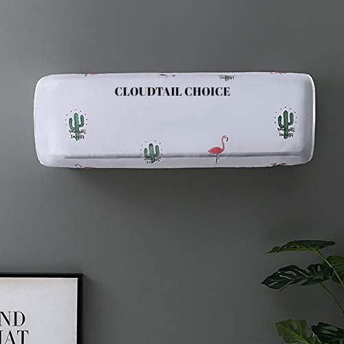 CLOUDTAIL CHOICE Air Conditioning Dust Cover Waterproof Folding Ac Cover for Spilt Ac for 1.5 Tone AC (Assorted Color & Design)(110x33x31cm) Pack of 4