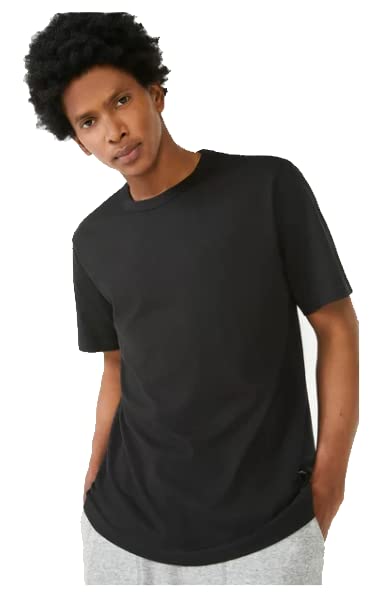 Men's Everyday T-Shirt with Short Sleeves (Black, Large)