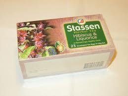 Stassen Herbal Tea Hibiscus & Liquorice 25 Tea Bags Net Wt. 37.5g