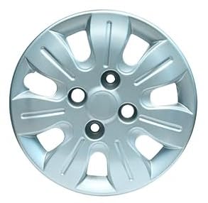 Panewaj Car Unbreakable Silver 13" inch i-10 (Old) 2007-2010 & 2014-15 Bolt Fitted Wheel Cover/Hubcaps, Set of 4 Piece