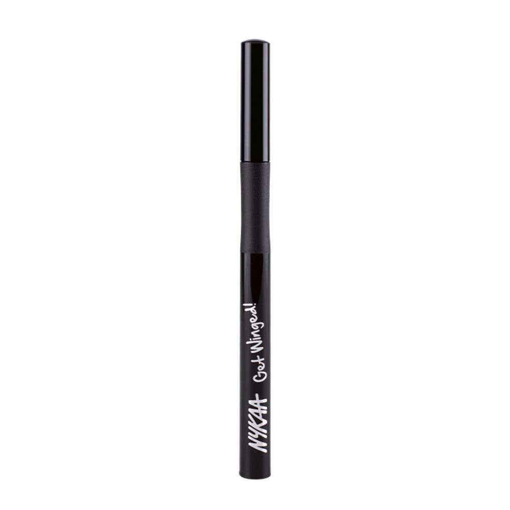 Nykaa Get Winged! Sketch Eyeliner Pen - Black Swan 01, Sketch Eyeliner with slanted felt tip to get those to-die-for wings, smudge proof & waterproof (1ml)