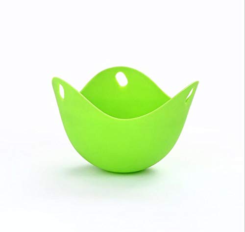 Fiesta Oneoeny 1pc/4pcs Egg Poachers Silicone Egg Cooker Kitchen Tools Pancake Cookware Bakeware Steam Eggs Plate Tray Healthy Egg: Green