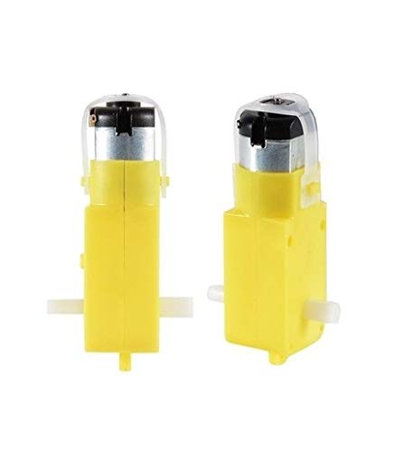 Robotbanao 150RPM Dual Shaft BO Motor - Yellow - Pack Of 2