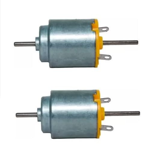 advancedestore Dual Shaft Electric Motor DIY 20x30 2mm Shaft Electronic compnents for Kids and Project Work(Pack of 2pcs)