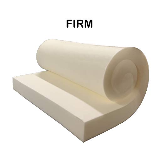 GoTo Foam 6" Height x 24" Width x 24" Length 43ILD (Firm) Upholstery Cushion Made in USA