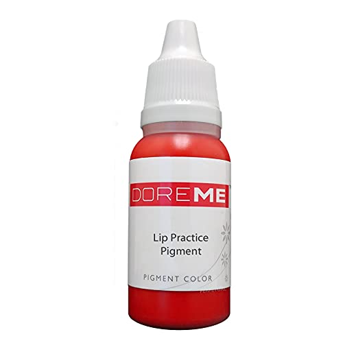 Doreme Pigment Practice Lip Pigment 1/2oz for Permanent Makeup Microblading Micropigmentation Practicing Red