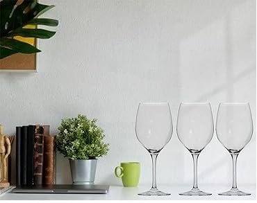 White Wine Glasses Set Of 3, Clear, 350 Ml, Cabernet Sauvignon Glass, Bordeaux Glass, White Wine Glass, Stemmed Wine Glass, Wine Sipper