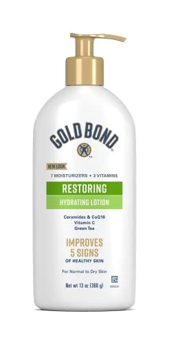 Gold BondRestoring Hydrating Lotion, 13 oz., With Ceramides & CoQ10, Green Tea, & Vitamin C