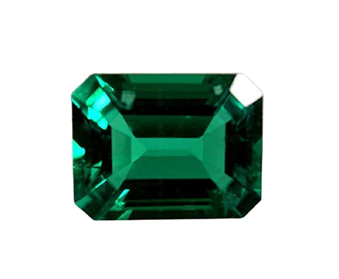 Aanya Gems Natural Emerald Stone 7.25 Ratti / 6.62 Carat Green Certified Emerald/Panna Gemstone for Men's and Women's with Lab Certificate