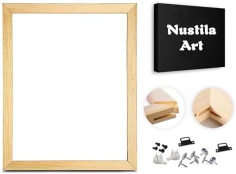 DIY Canvas Stretcher Bars Canvas Frame Sturdy Stretcher Frames Gallery Wrapped Canvas Wall Art Frame Kits Canvas Wood Stretcher Bars for Oil Paintings Prints Paint by Numbers Posters - 8x10 Inch