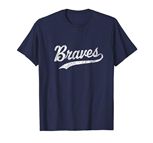 Braves Mascot T Shirt Vintage Sports Name Tee Design