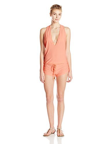 Luli Fama Women's Cosita Buena T-Back Romper Cover-Up