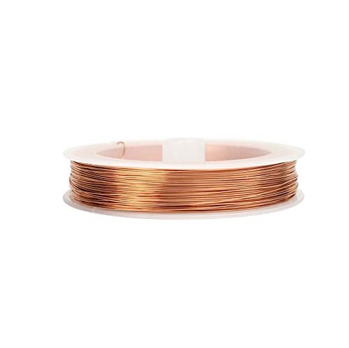 ART IFACT20 Meters of Bare Copper Wire of 34 Guage (0.234mm / Thin Wire) - Dead Soft - 99.9% Pure Copper Wire - Without Enameled - DIY Jewellery, Artistic & Science Projects